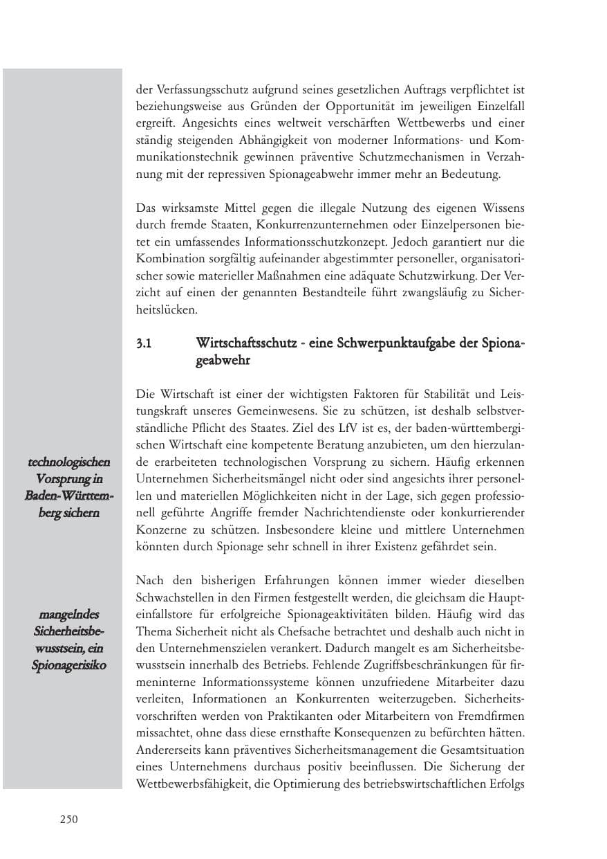 Seite 251 des Verfassungsschutzbericht 2007 Baden-Württemberg