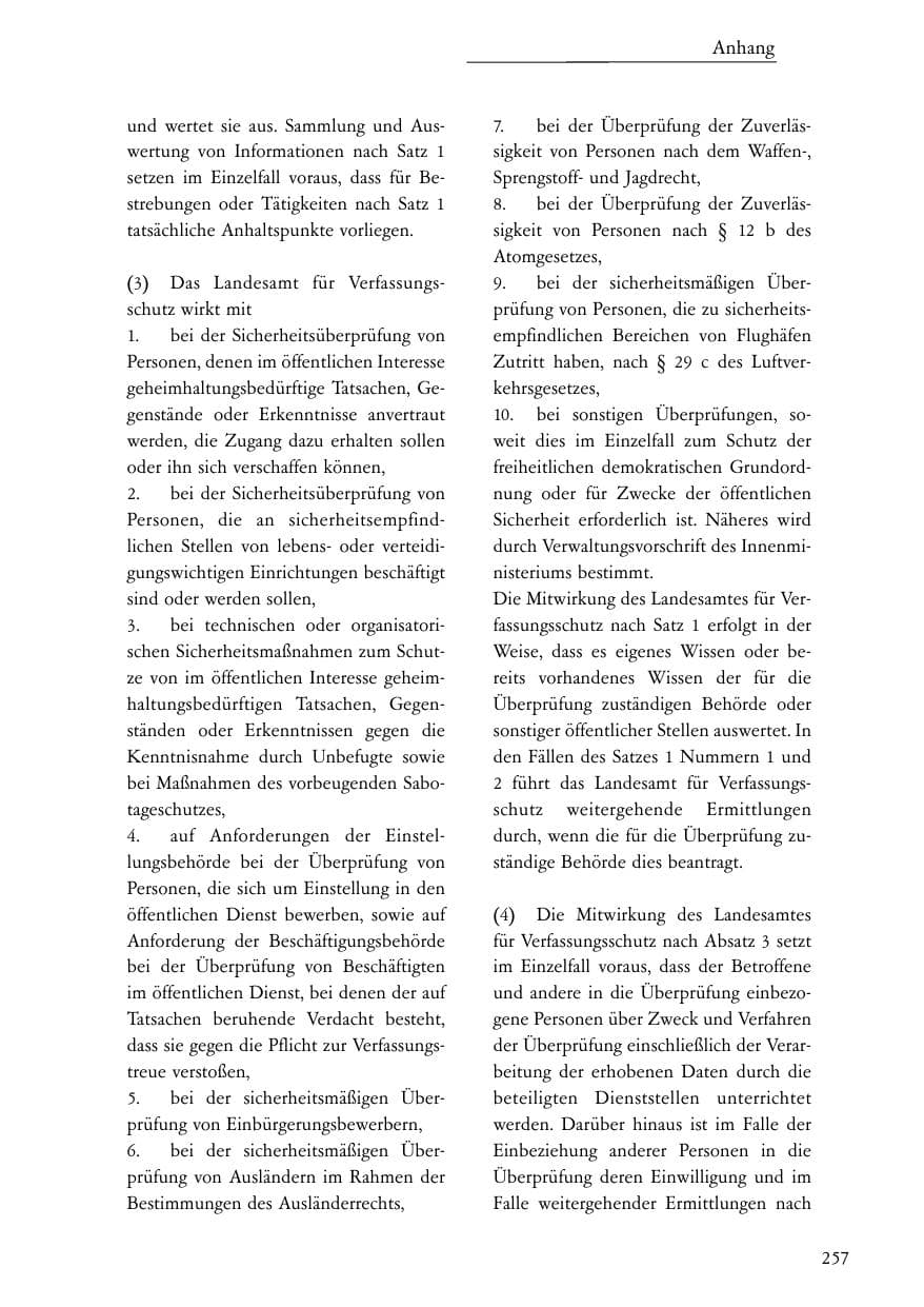 Seite 258 des Verfassungsschutzbericht 2007 Baden-Württemberg
