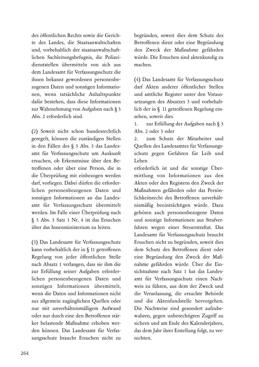 Seite 265 des Verfassungsschutzbericht 2007 Baden-Württemberg