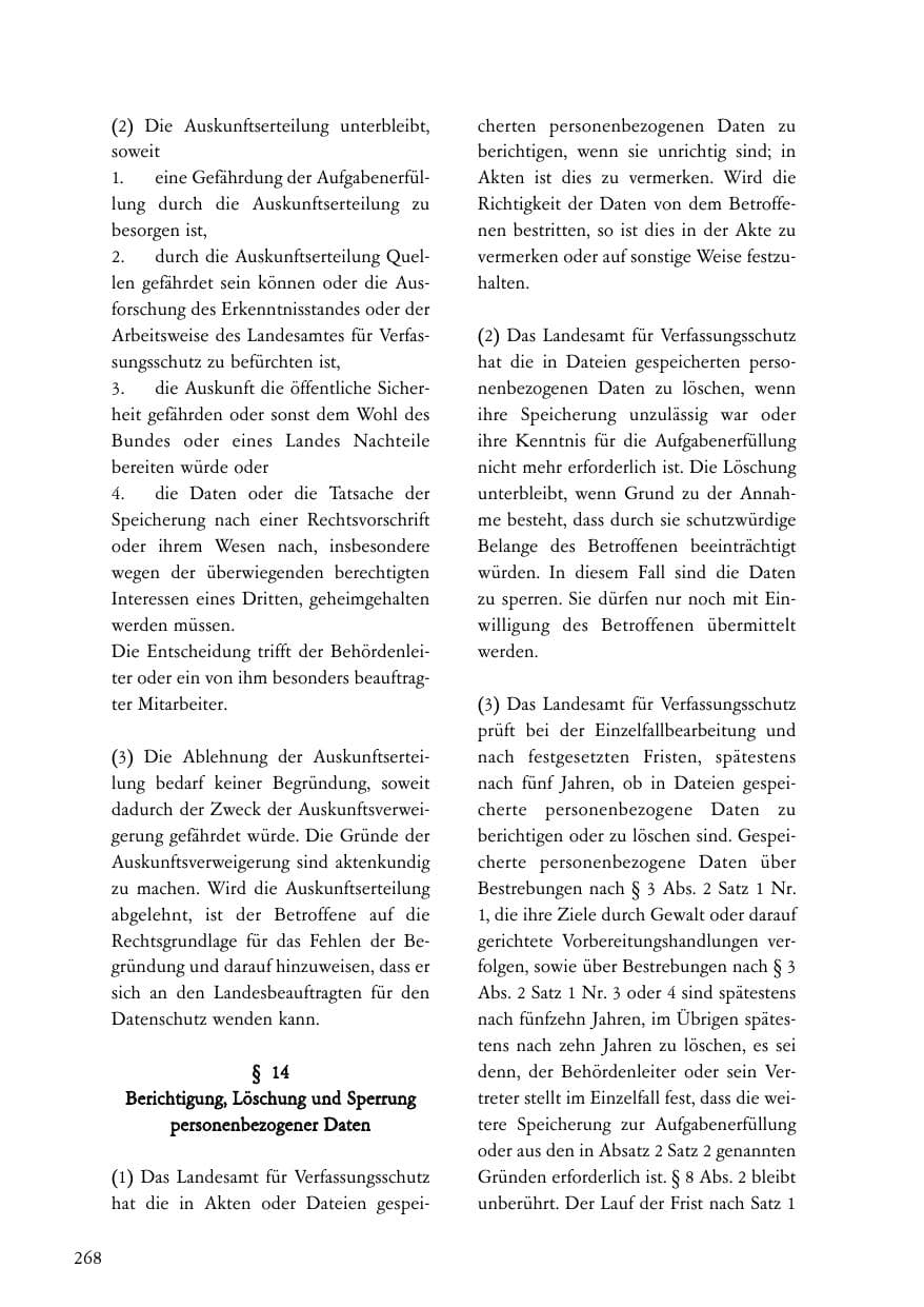 Seite 269 des Verfassungsschutzbericht 2007 Baden-Württemberg