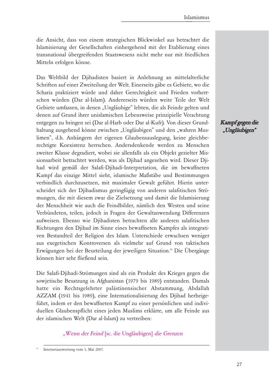 Seite 28 des Verfassungsschutzbericht 2007 Baden-Württemberg