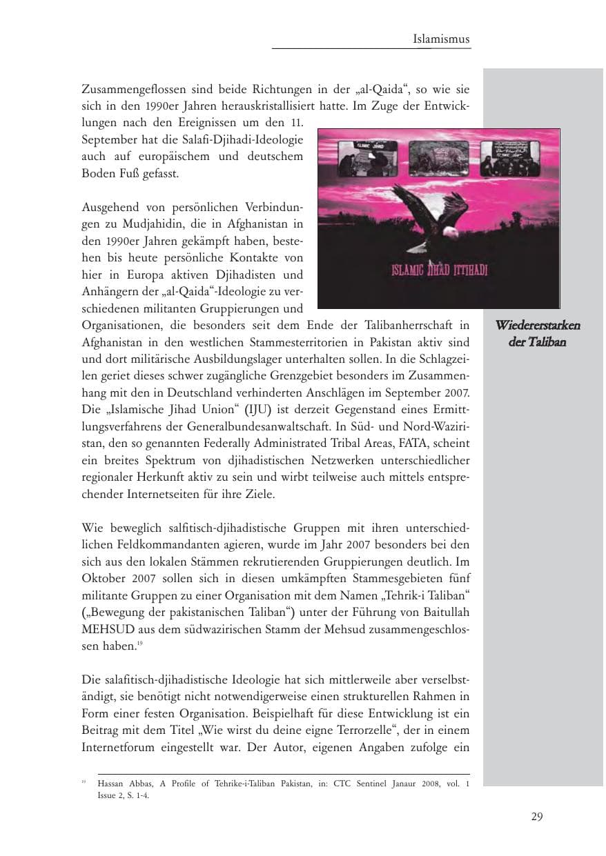 Seite 30 des Verfassungsschutzbericht 2007 Baden-Württemberg