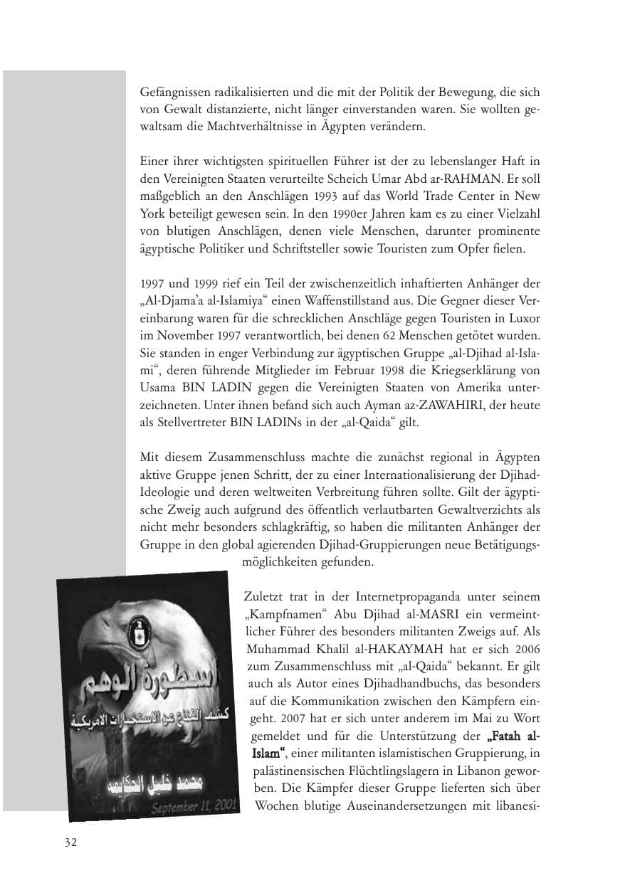 Seite 33 des Verfassungsschutzbericht 2007 Baden-Württemberg