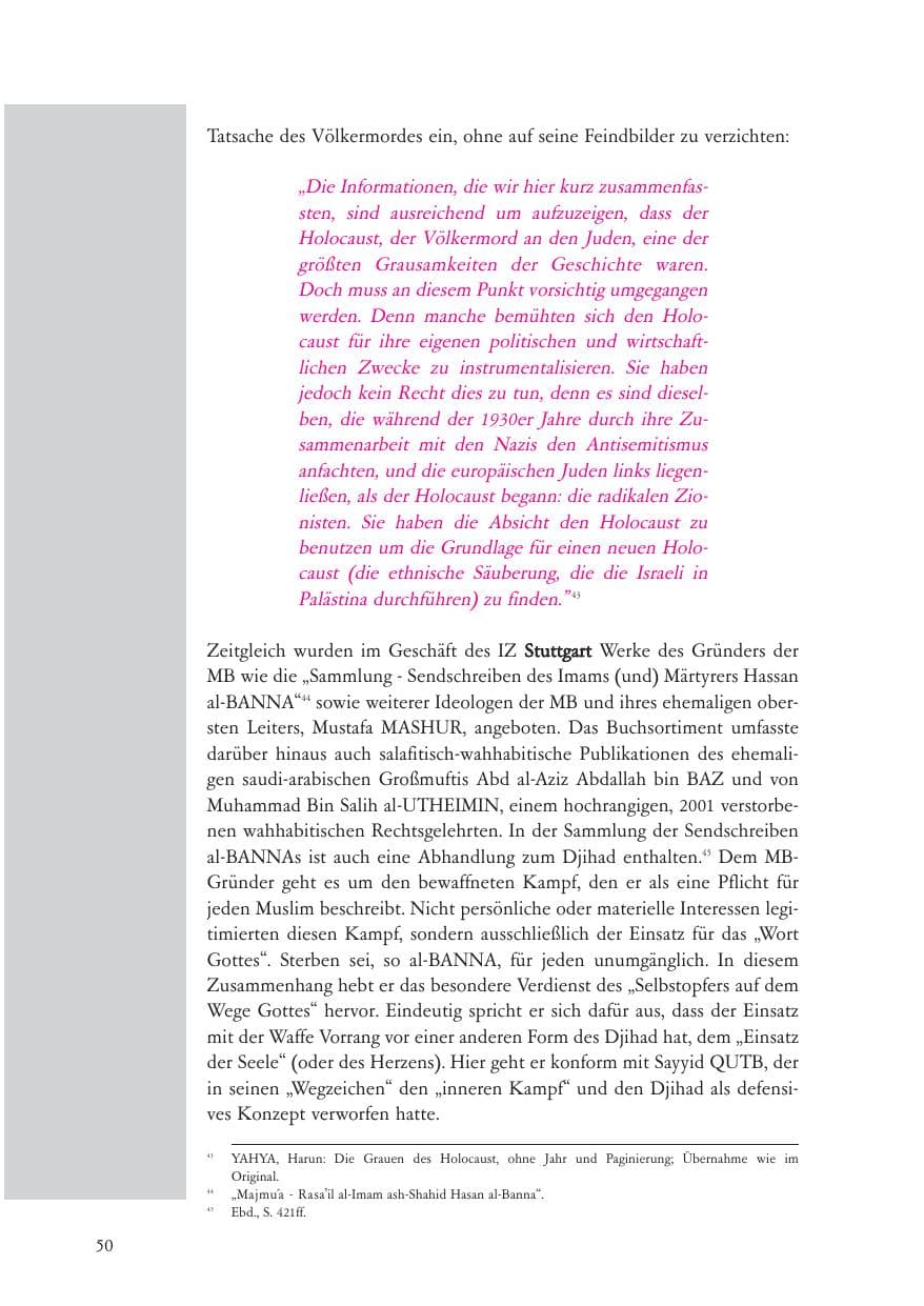 Seite 51 des Verfassungsschutzbericht 2007 Baden-Württemberg