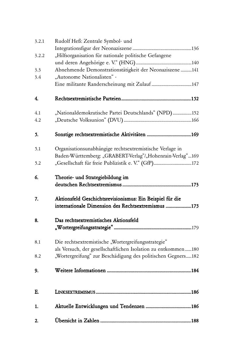 Seite 10 des Verfassungsschutzbericht 2007 Baden-Württemberg