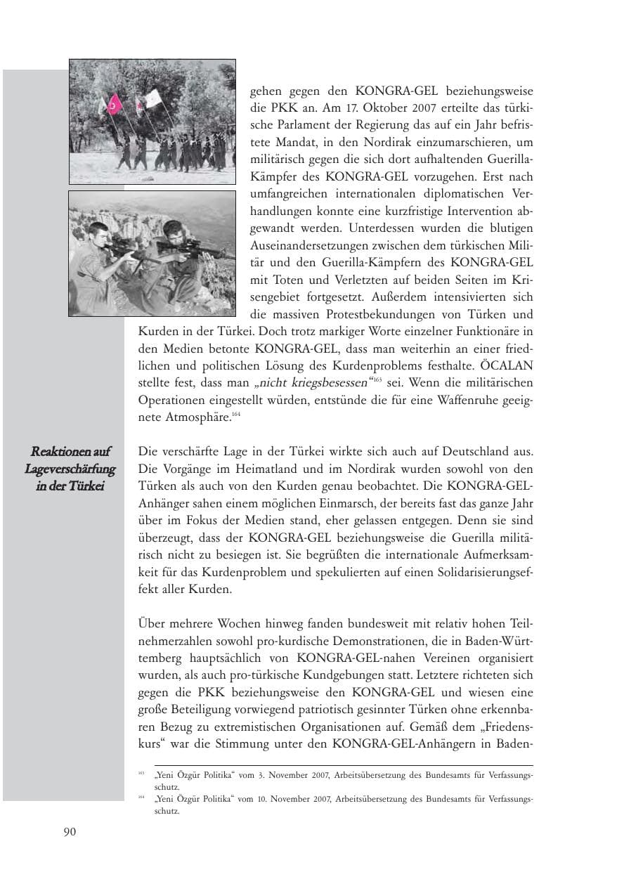 Seite 91 des Verfassungsschutzbericht 2007 Baden-Württemberg
