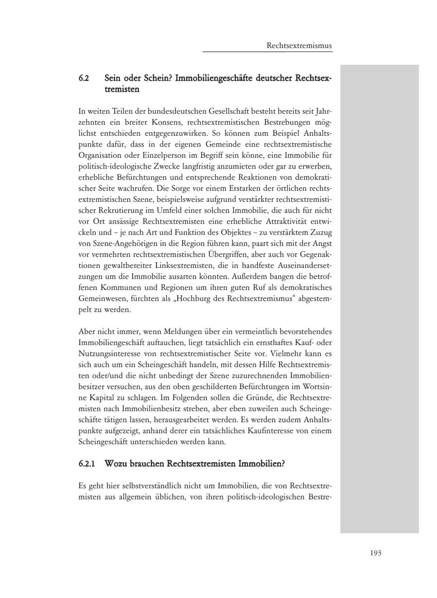 Seite 193 des Verfassungsschutzbericht 2008 Baden-Württemberg
