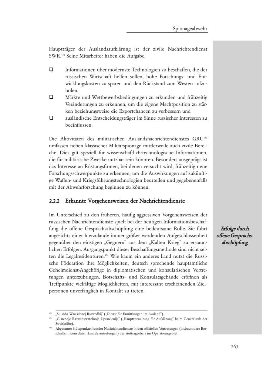 Seite 265 des Verfassungsschutzbericht 2008 Baden-Württemberg