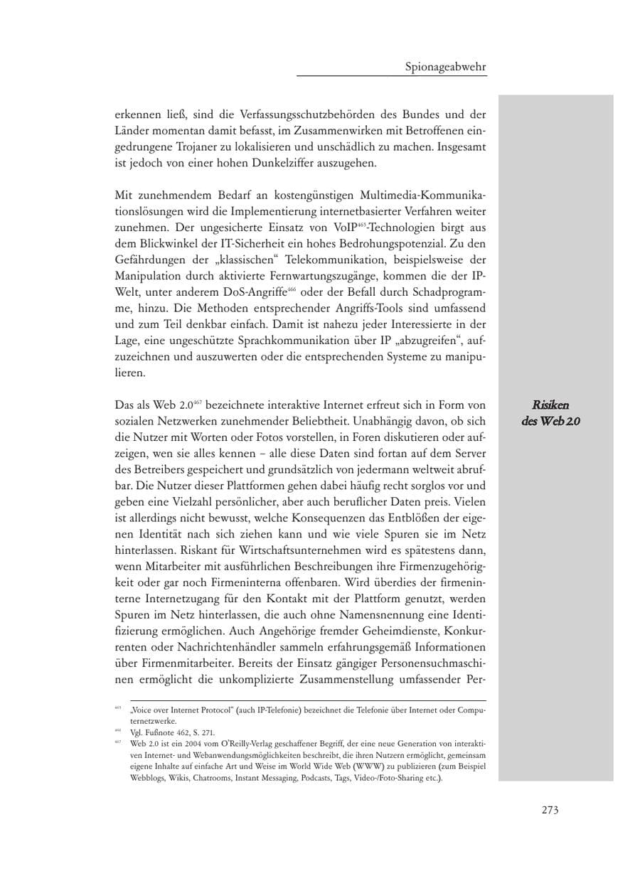 Seite 273 des Verfassungsschutzbericht 2008 Baden-Württemberg
