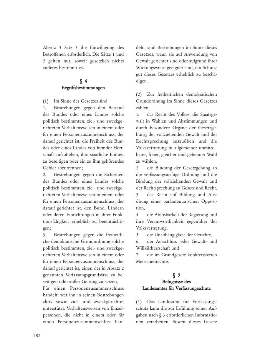 Seite 282 des Verfassungsschutzbericht 2008 Baden-Württemberg