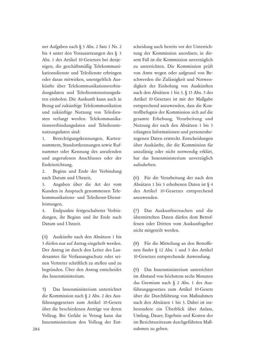 Seite 284 des Verfassungsschutzbericht 2008 Baden-Württemberg