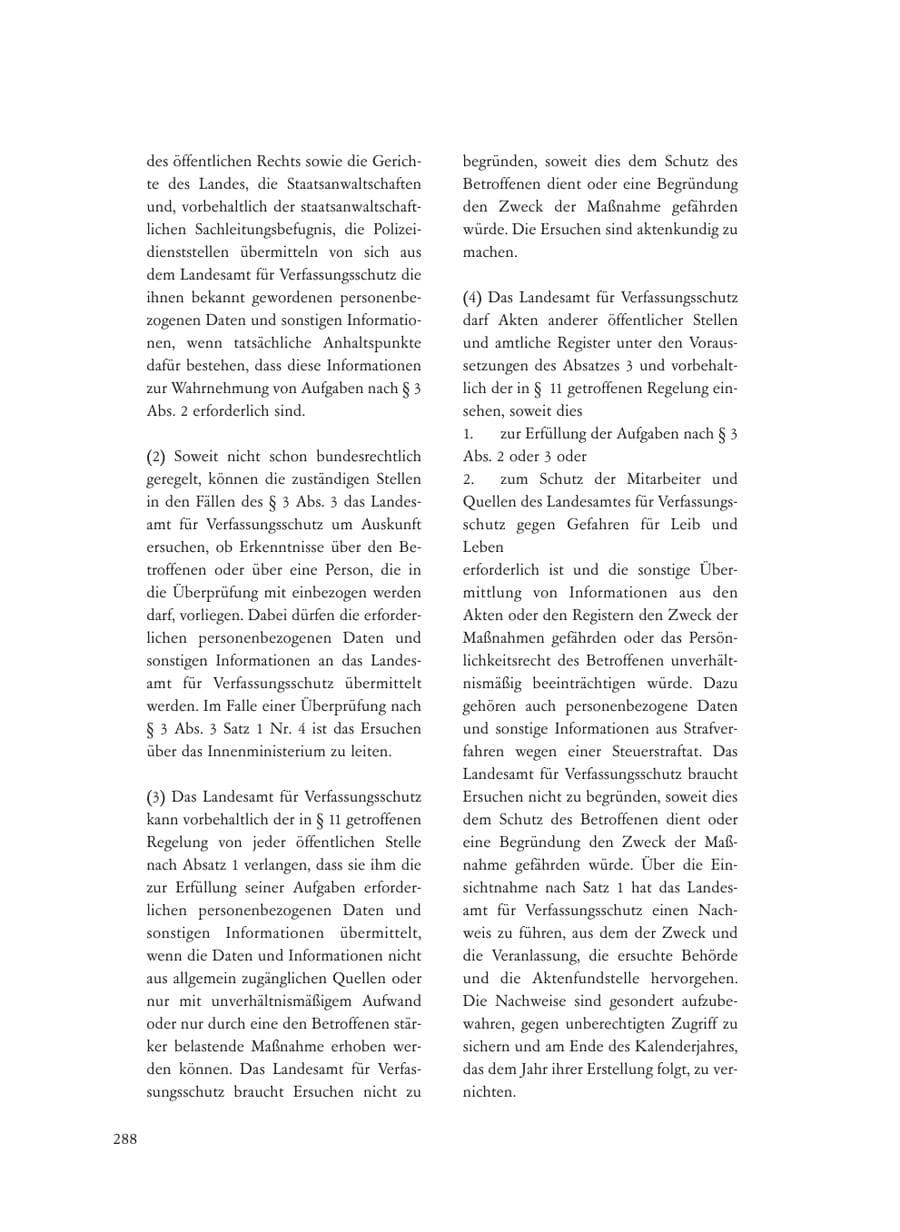 Seite 288 des Verfassungsschutzbericht 2008 Baden-Württemberg