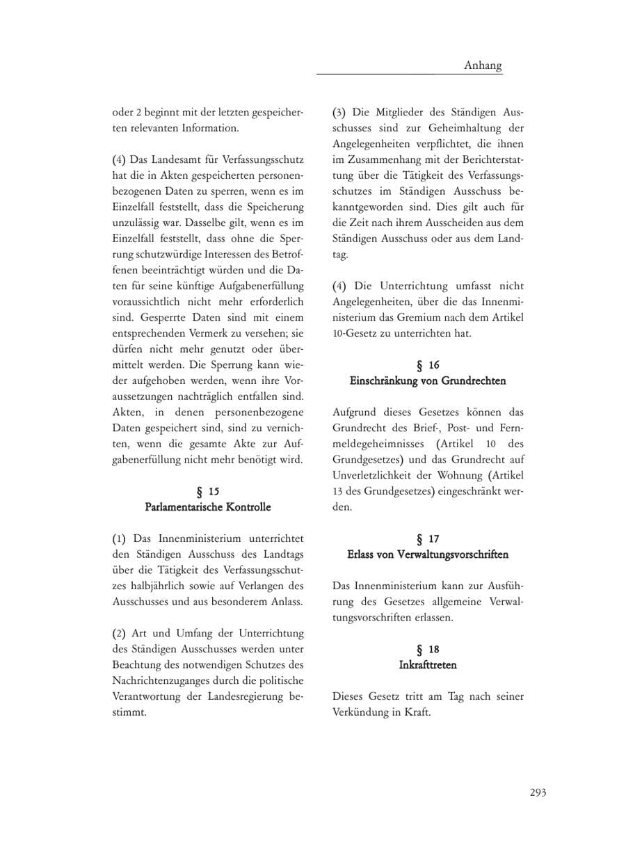Seite 293 des Verfassungsschutzbericht 2008 Baden-Württemberg