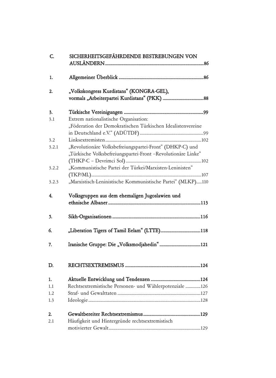 Seite 7 des Verfassungsschutzbericht 2008 Baden-Württemberg