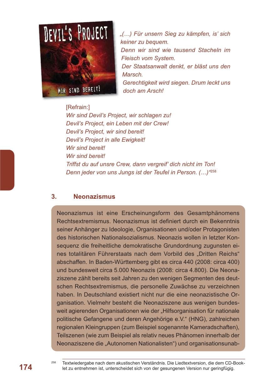 Seite 175 des Verfassungsschutzbericht 2009 Baden-Württemberg