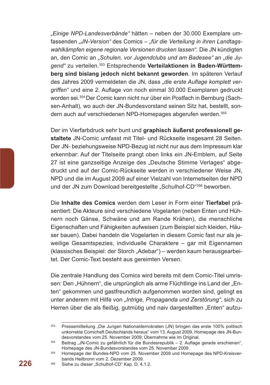 Seite 227 des Verfassungsschutzbericht 2009 Baden-Württemberg