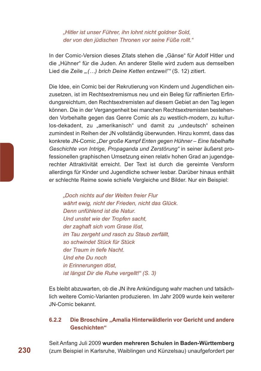 Seite 231 des Verfassungsschutzbericht 2009 Baden-Württemberg