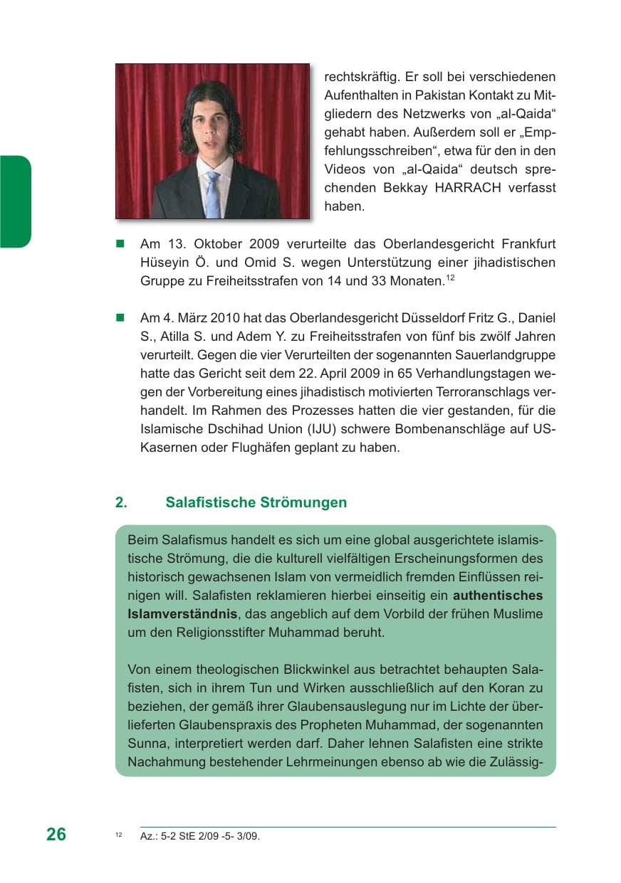 Seite 27 des Verfassungsschutzbericht 2009 Baden-Württemberg