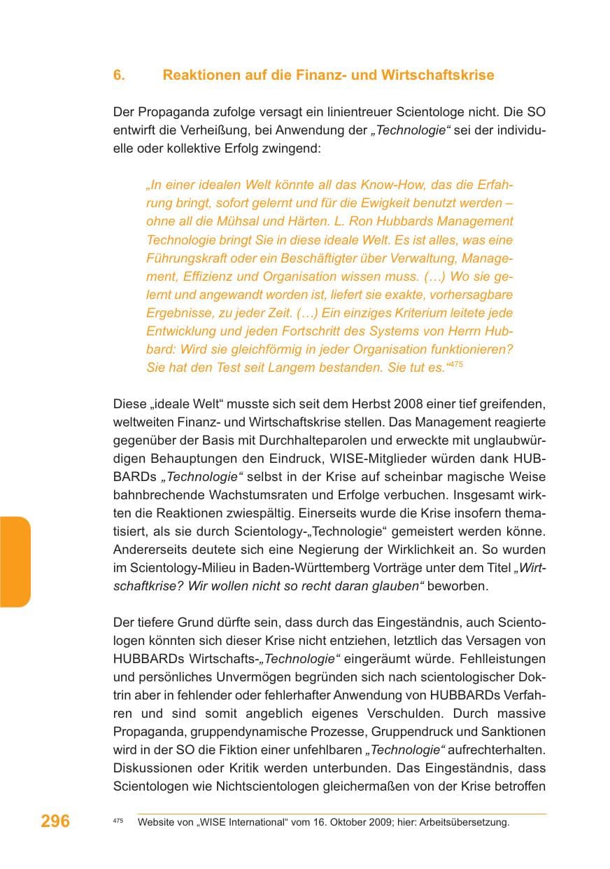 Seite 297 des Verfassungsschutzbericht 2009 Baden-Württemberg