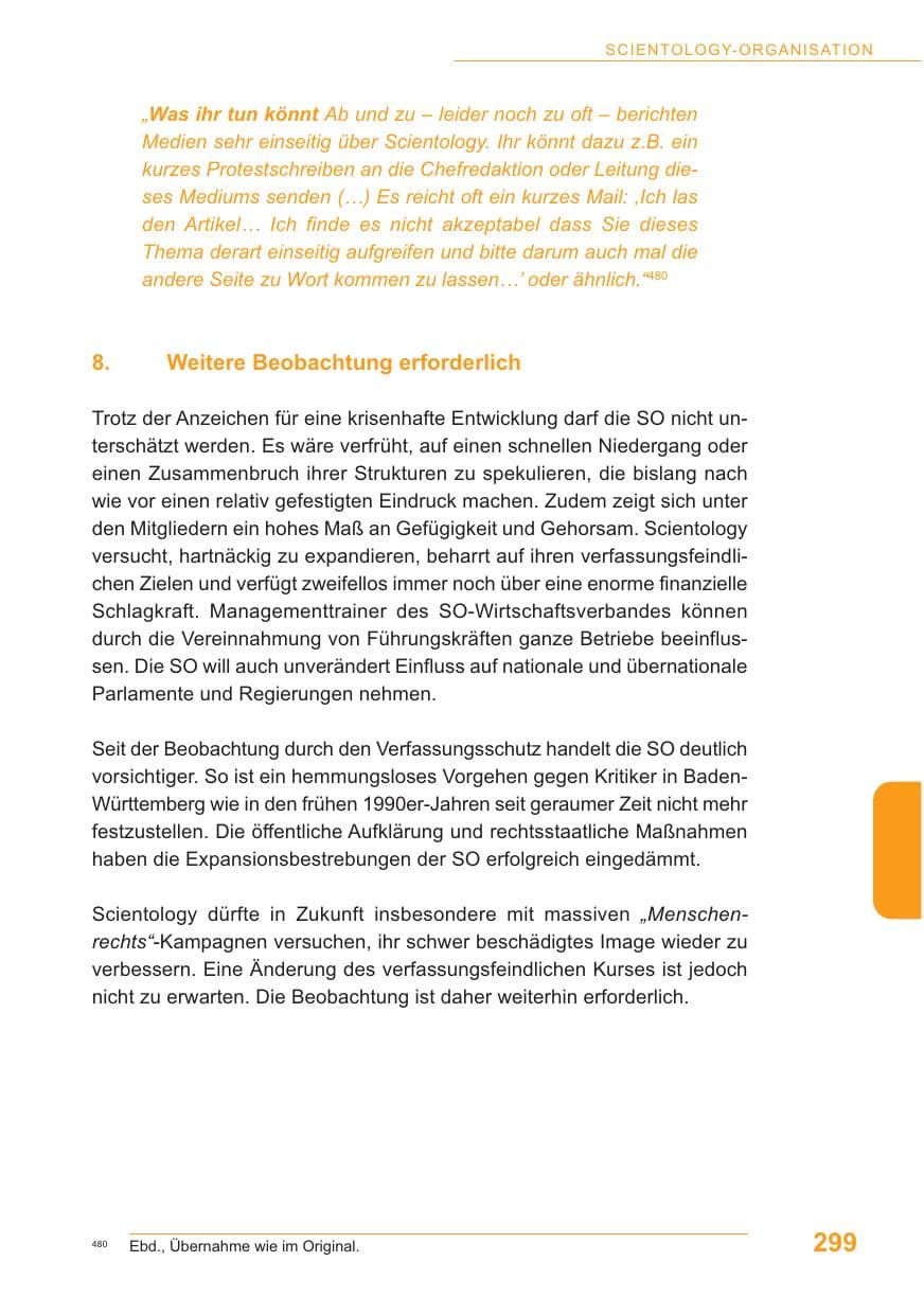 Seite 300 des Verfassungsschutzbericht 2009 Baden-Württemberg