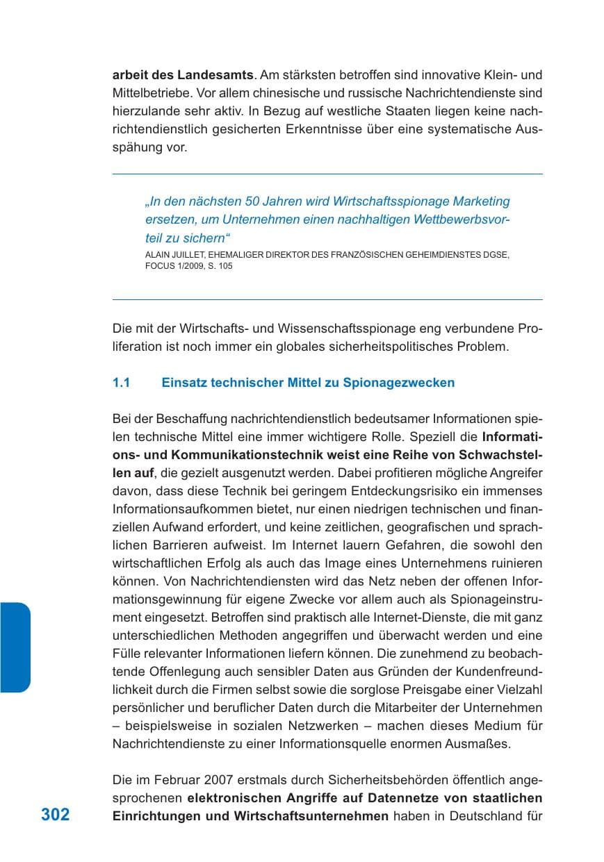 Seite 303 des Verfassungsschutzbericht 2009 Baden-Württemberg