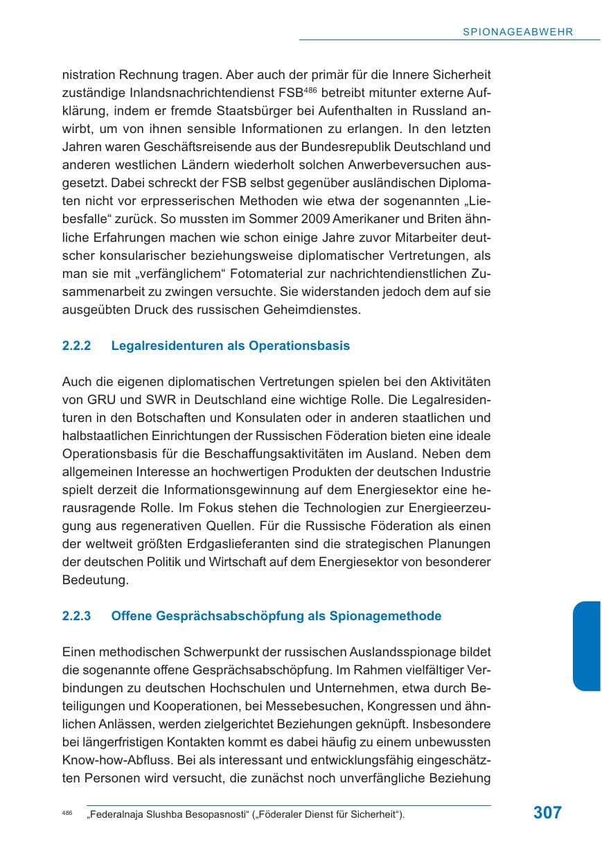 Seite 308 des Verfassungsschutzbericht 2009 Baden-Württemberg
