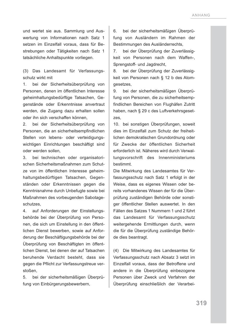 Seite 320 des Verfassungsschutzbericht 2009 Baden-Württemberg
