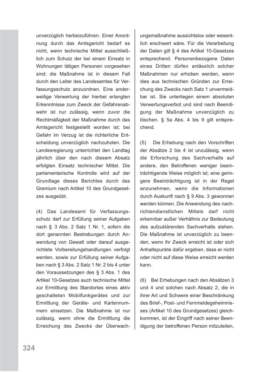 Seite 325 des Verfassungsschutzbericht 2009 Baden-Württemberg