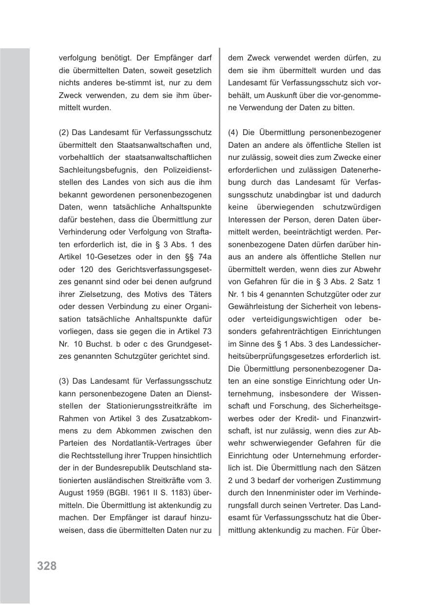 Seite 329 des Verfassungsschutzbericht 2009 Baden-Württemberg