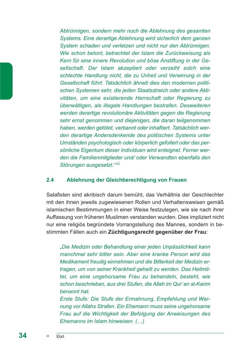 Seite 35 des Verfassungsschutzbericht 2009 Baden-Württemberg