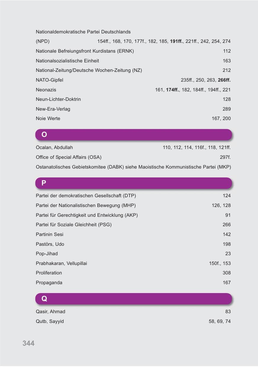 Seite 345 des Verfassungsschutzbericht 2009 Baden-Württemberg
