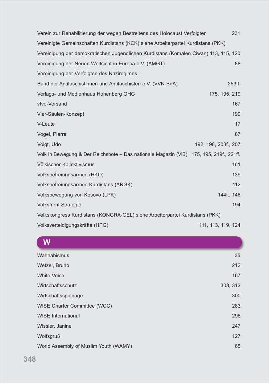 Seite 349 des Verfassungsschutzbericht 2009 Baden-Württemberg