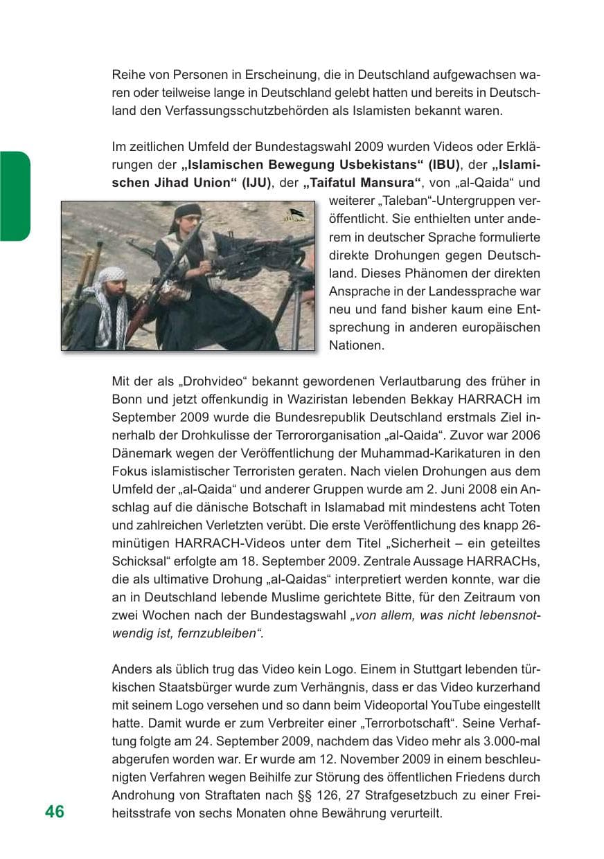 Seite 47 des Verfassungsschutzbericht 2009 Baden-Württemberg