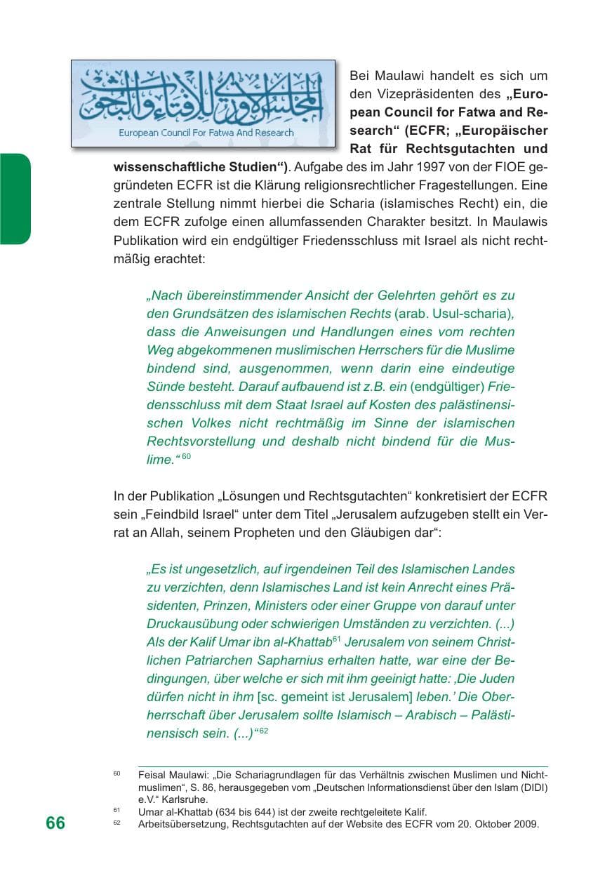 Seite 67 des Verfassungsschutzbericht 2009 Baden-Württemberg