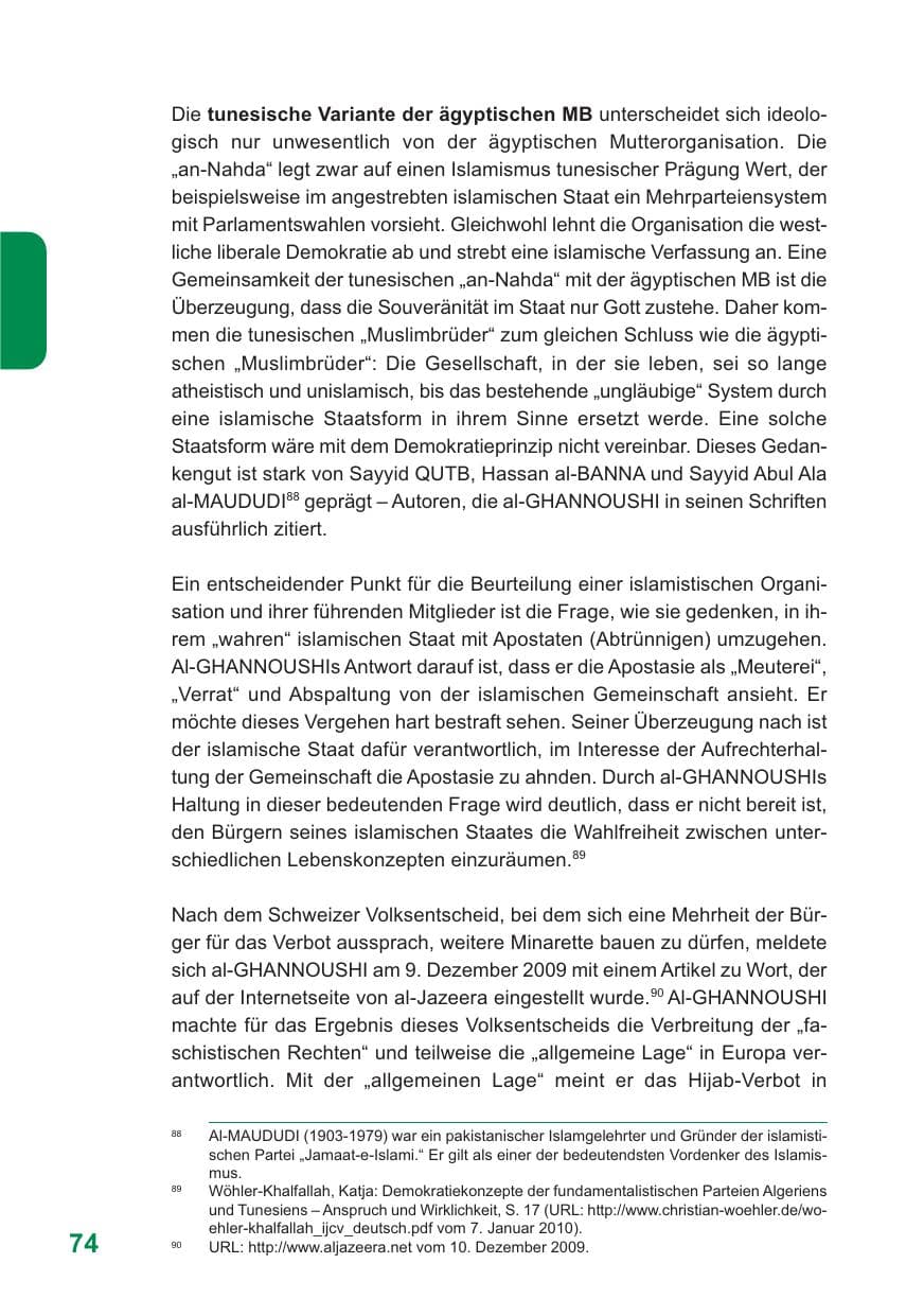 Seite 75 des Verfassungsschutzbericht 2009 Baden-Württemberg