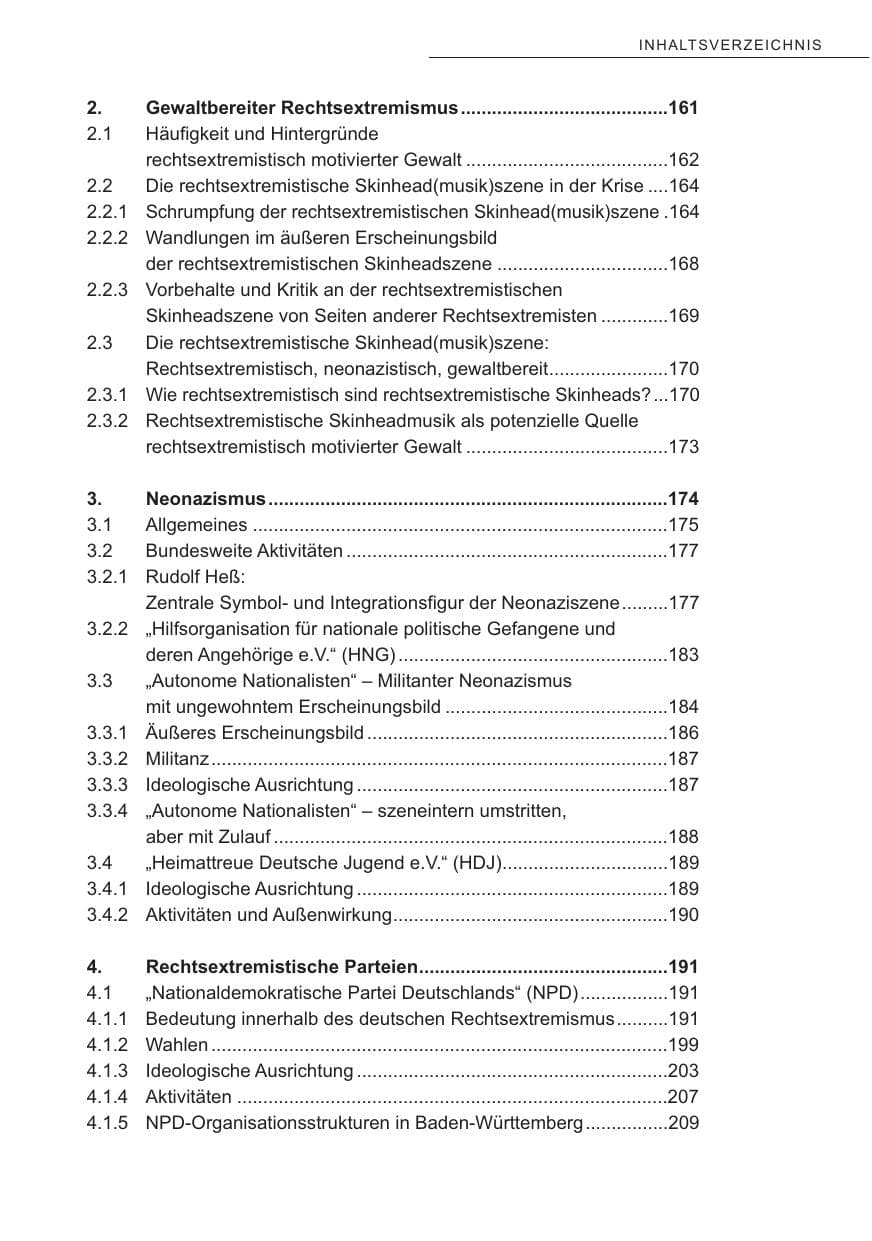 Seite 10 des Verfassungsschutzbericht 2009 Baden-Württemberg