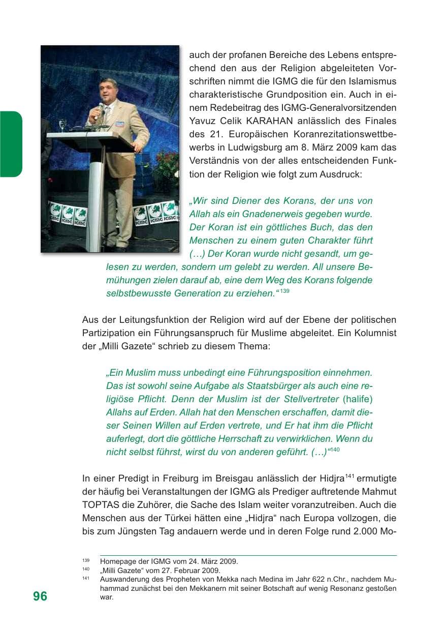 Seite 97 des Verfassungsschutzbericht 2009 Baden-Württemberg
