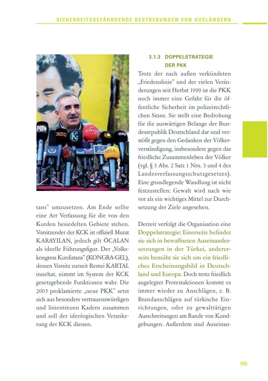 Seite 103 des Verfassungsschutzbericht 2010 Baden-Württemberg