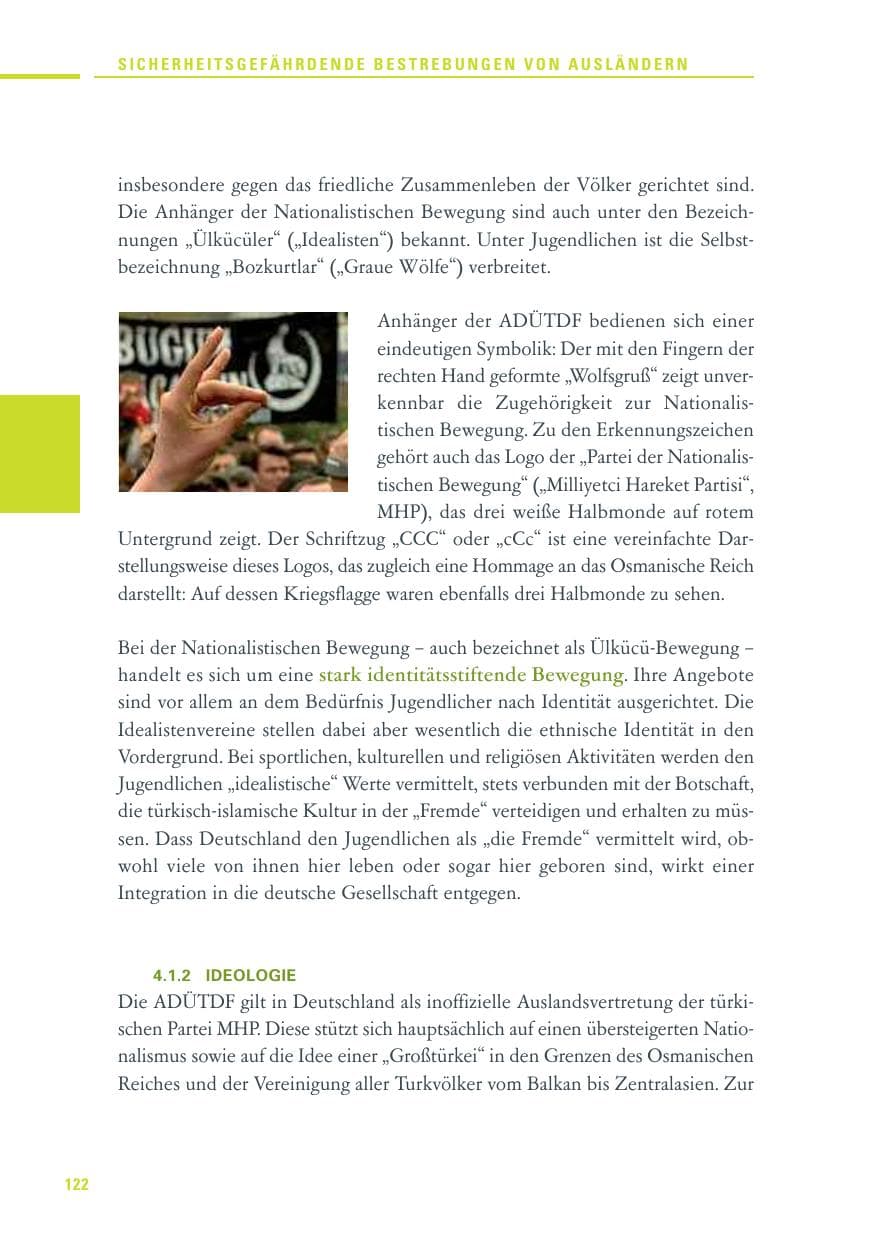 Seite 120 des Verfassungsschutzbericht 2010 Baden-Württemberg