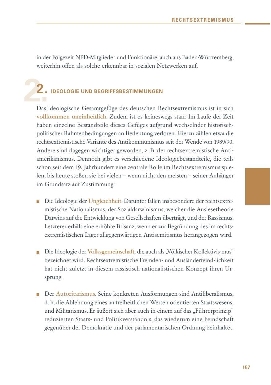 Seite 155 des Verfassungsschutzbericht 2010 Baden-Württemberg