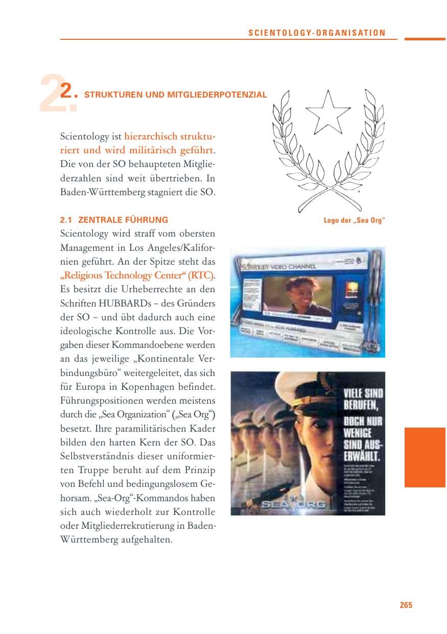Seite 263 des Verfassungsschutzbericht 2010 Baden-Württemberg