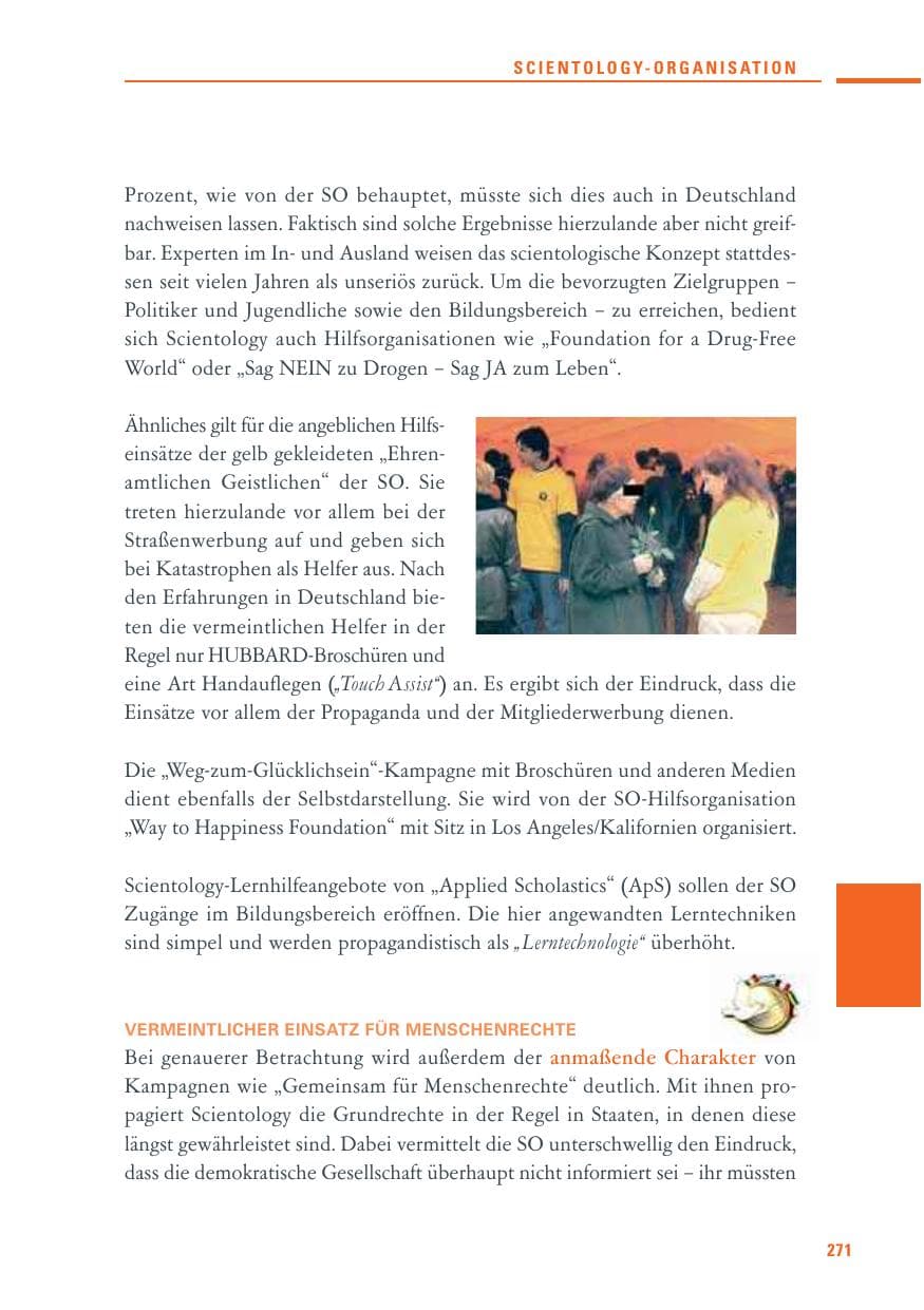 Seite 269 des Verfassungsschutzbericht 2010 Baden-Württemberg