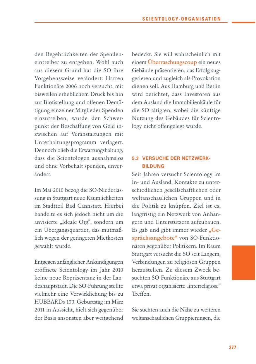 Seite 275 des Verfassungsschutzbericht 2010 Baden-Württemberg