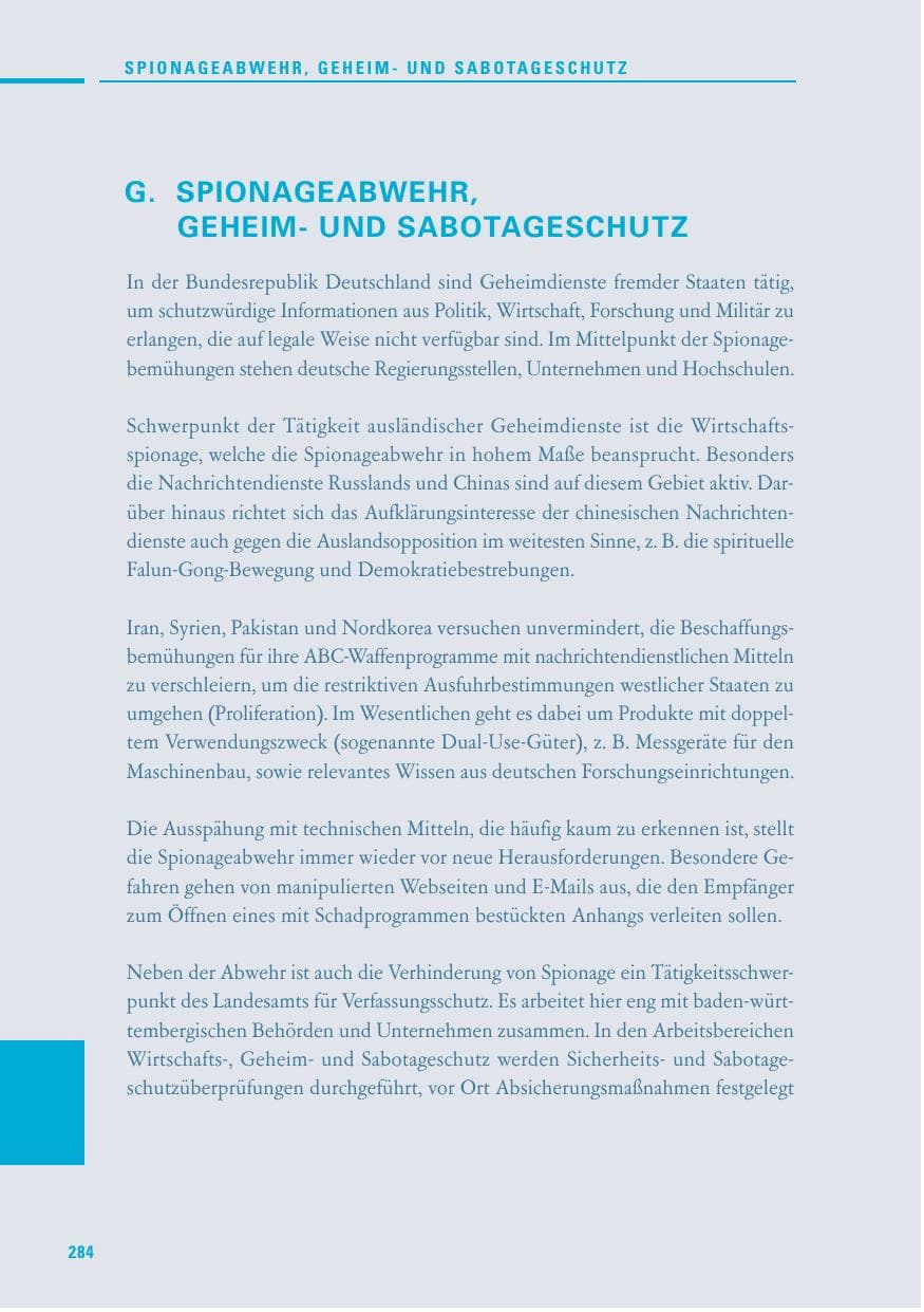 Seite 282 des Verfassungsschutzbericht 2010 Baden-Württemberg