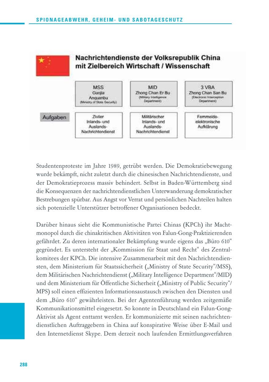 Seite 286 des Verfassungsschutzbericht 2010 Baden-Württemberg