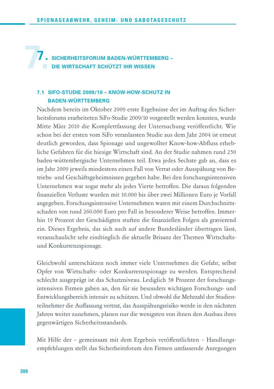 Seite 298 des Verfassungsschutzbericht 2010 Baden-Württemberg