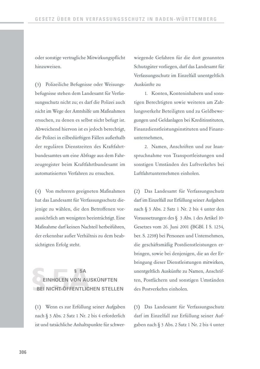 Seite 304 des Verfassungsschutzbericht 2010 Baden-Württemberg
