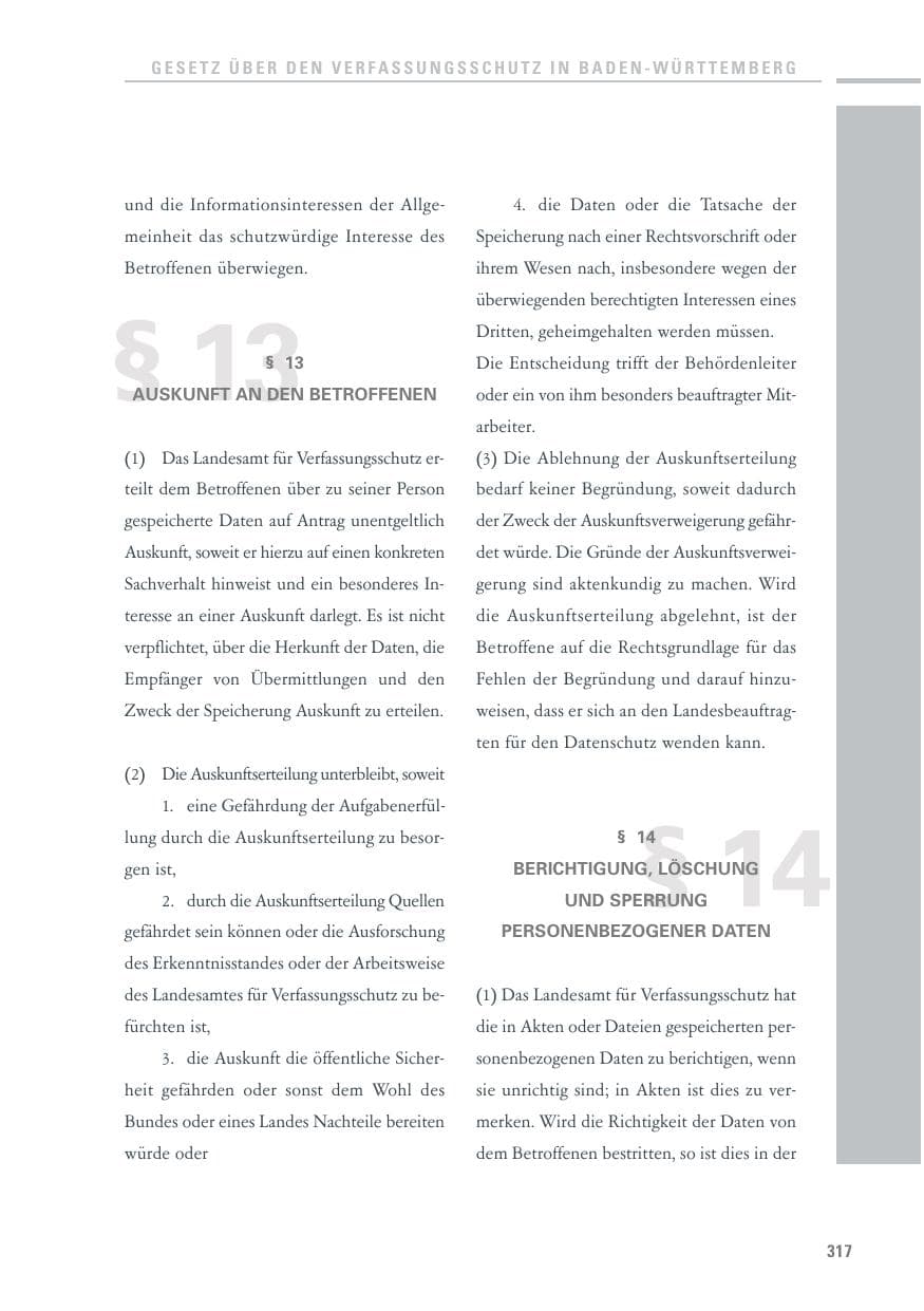 Seite 315 des Verfassungsschutzbericht 2010 Baden-Württemberg
