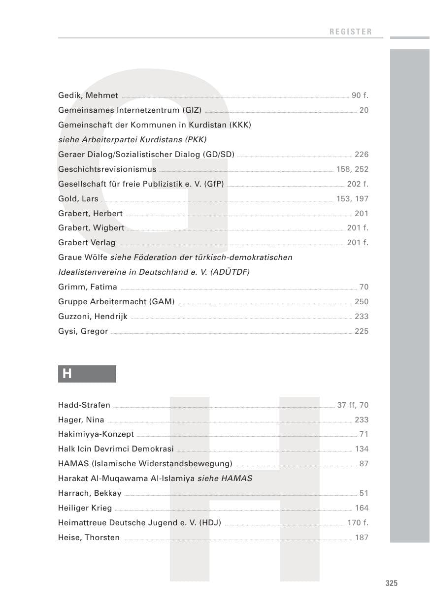 Seite 323 des Verfassungsschutzbericht 2010 Baden-Württemberg