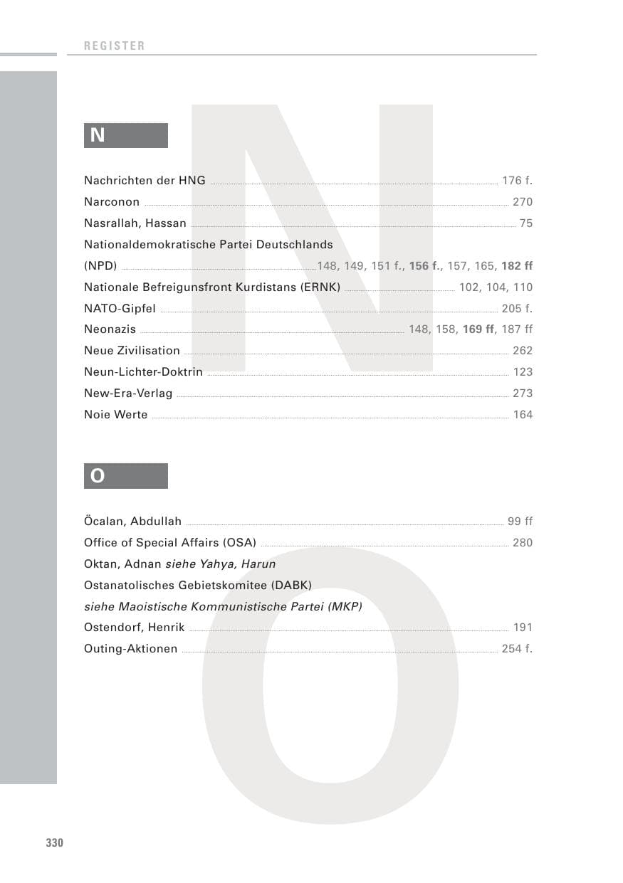 Seite 328 des Verfassungsschutzbericht 2010 Baden-Württemberg